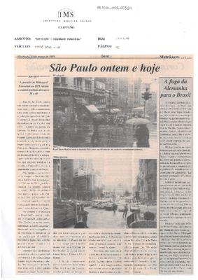 São Paulo ontem e hoje :Exposição de Hildegard Rosenthal no IMS retrata a capi-;tal paulista dos anos 30 e 40