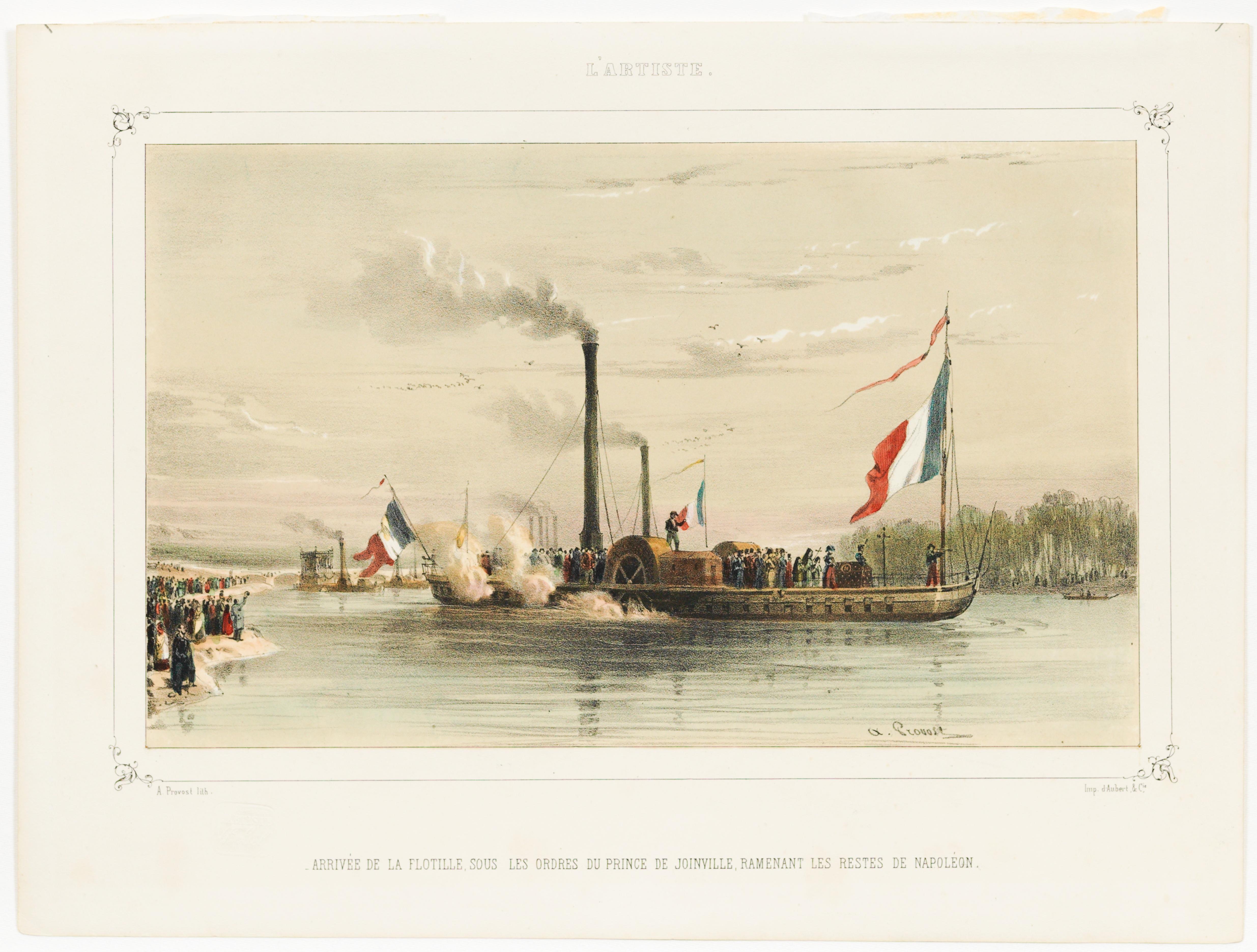 Arrivée de la Flotille, sous les ordres du Prince de Joinville, ramenant les restes de Napoléon