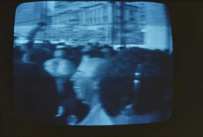 Captura de tela da televisão, Diretas Já