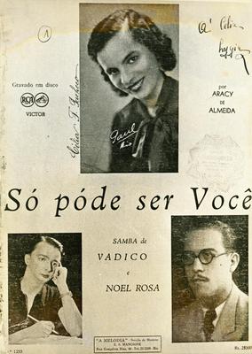 Noel Rosa e Vadico (capa de partitura)