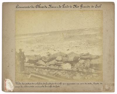 Obras da barra do porto do Rio Grande do Sul