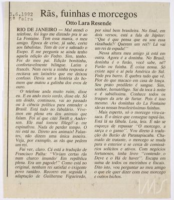 Rãs, fuinhas e morcegos