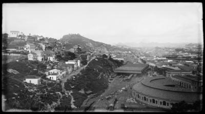 Estrada de Ferro Central do BrasiI, Rotunda de São Diogo e oficinas - a partir do Morro do Pinto