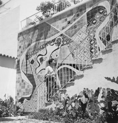 Mural de Burle Marx, na residência de Jean Marie Diestl