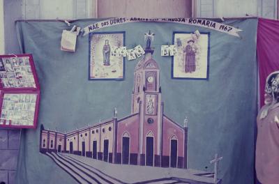 Mural para fotos de lambe-lambe