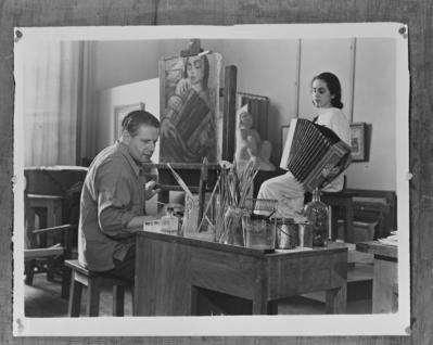 Lasar Segall pintando Lucy Citti Ferreira