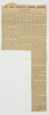 De um caderno sobre poesia: Mallarmé