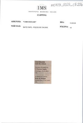 Cinevideocultura: Casa da Cultura