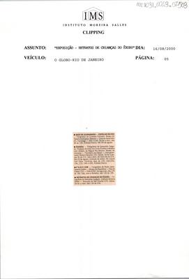 Retratos de crianças do Êxodo