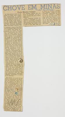 Chove em Minas