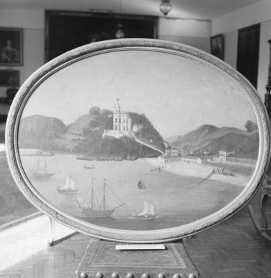 Igreja e Praia da Glória, obra de Leandro Joaquim