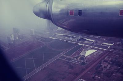 Vista aérea da rodoviária e Teatro Nacional