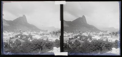 Corcovado e bairro de Botafogo vistos do Morro do Pasmado