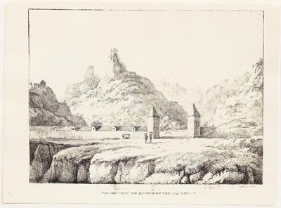 Pillars near the source of the aqueduct