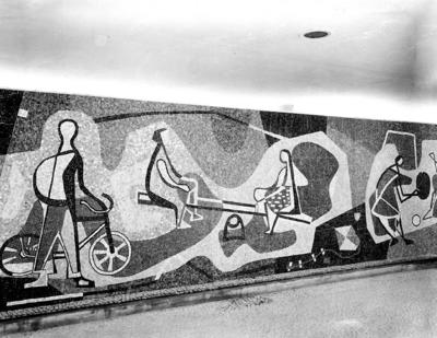 Conjunto Habitacional do Pedregulho - Painel de Burle Marx, "Brincadeiras de Criança"