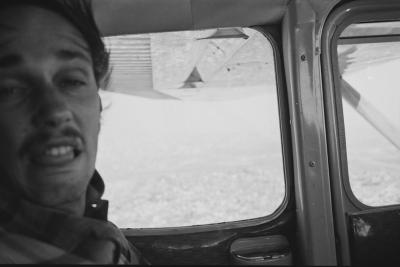 Jorge Bodanzky durante sobrevoo em São Paulo