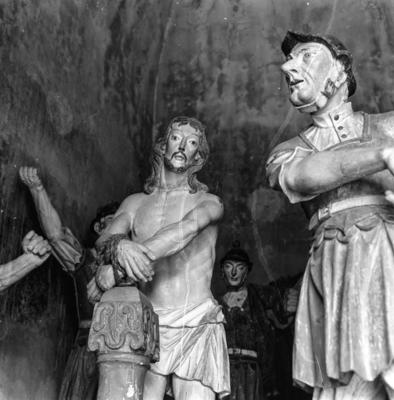 Via Crucis, Passos da Paixão, esculturas de Aleijadinho, Cristo no Passo da Flagelação