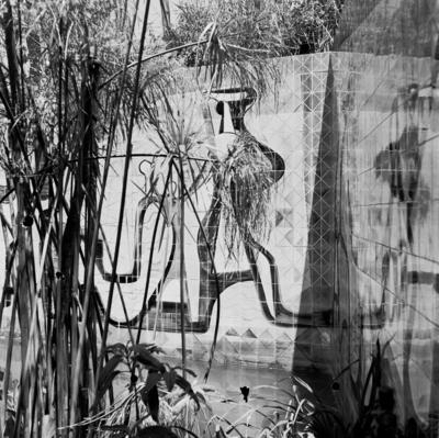 Painel de Burle Marx na residência Arnaldo Aizim, projeto de Paulo Santos