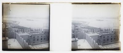 Construção do aeroporto Santos Dumont, apóa a ampliação da área aterrada