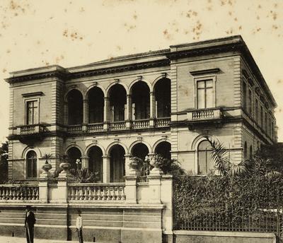 Fachada do palacete Paes de Barros