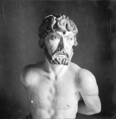 Via Crucis, Passos da Paixão, esculturas de Aleijadinho, Mau Ladrão (Gestas) no Passo da Crucificação