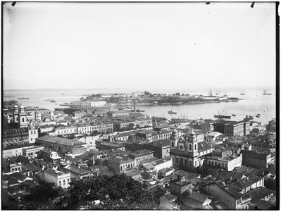 Ilha das Cobras vista do Morro do Castelo