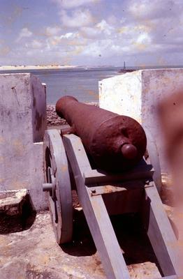 Forte dos Reis Magos - canhão na ameia