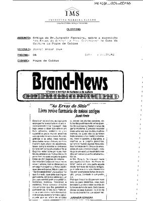 "As Ervas do Sítio" Livro revive farmácia de nossos antigos