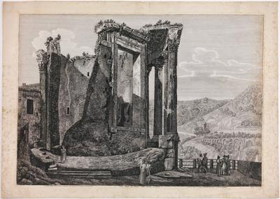 Altra veduta del tempio della Sibilla in Tivoli
