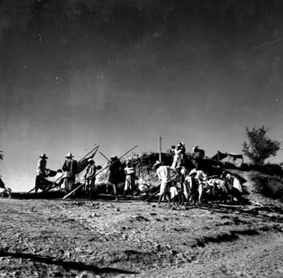 Acampamento de romeiros