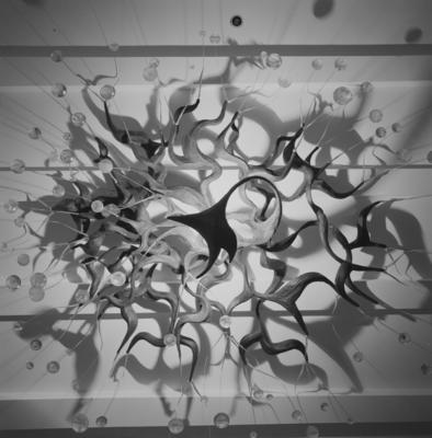 "Revoada dos pássaros", lustre de Pedro Correia de Araújo, na Sala D. Pedro I