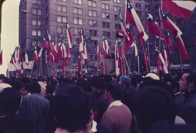 Manifestações a favor do governo de Salvador Allende