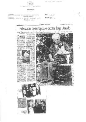 Publicação homenageia o escritor Jorge Amado