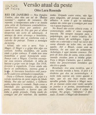 Versão atual da peste