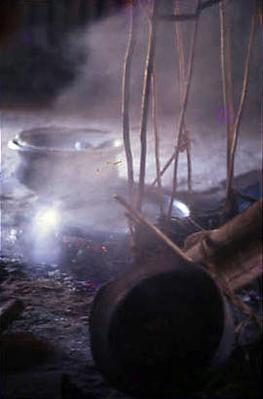 Série Xingu - Interior da maloca