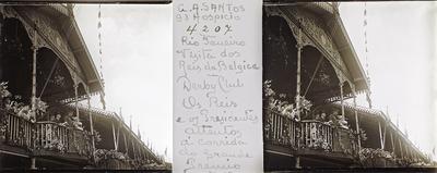 Alberto I, rei da Bélgica, durante o Grande Prêmio no Derby Club