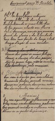 Original para "Os Geraldos" 