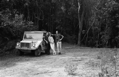 Dario Chiaverini, Jorge Bodanzky e Yvonne Mautner no Pico do Jaraguá
