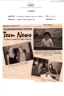 TEEN NEWS: A coluna jovem da Folha Popular