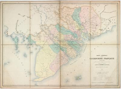 Carte Générale de la Cochinchine Française dressée par Mr. Brossard de Corbigny, Lieutenant de Vaisseau, d'aprés les ordres de Mr. le C.A. Dupré, Gouverneur