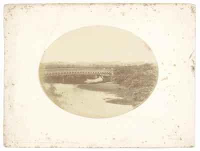 Ponte da "Estrada de Ferro Recife - São Francisco" sobre o riacho Junqueira