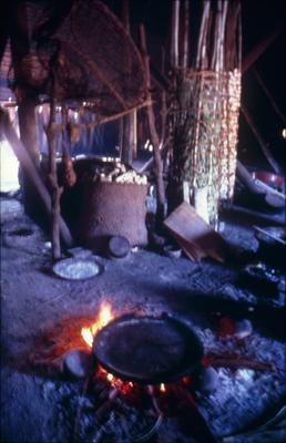 Série Xingu - Interior de maloca