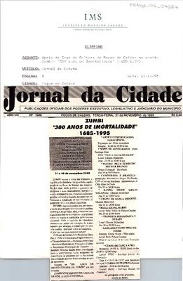Zumbi "300 anos de Imortalidade" 1685-1995