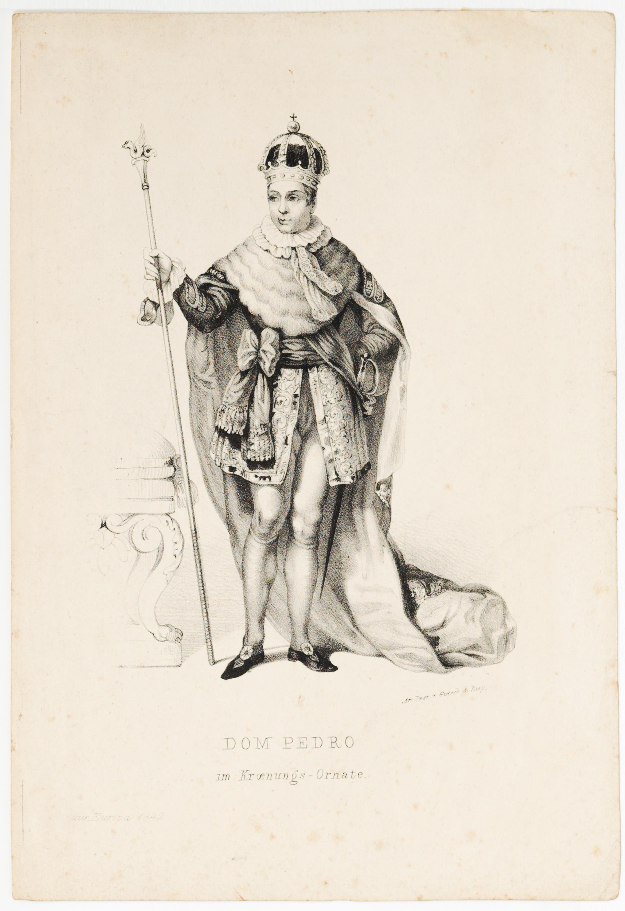 Dom Pedro im Kroenungs-Ornate