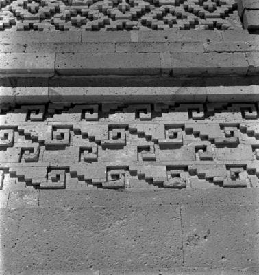 Detalhes da fachada do Palácio de Mitla