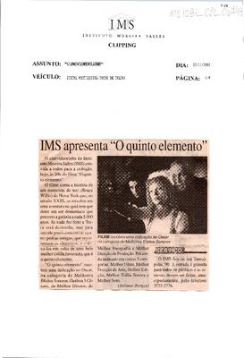 IMS apresenta "O Quinto Elemento"