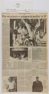 Piva viu primeiro a 'paisagem de morfina' de SP