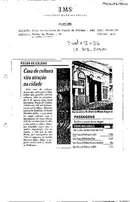 Poços de Caldas: Casa da Cultura vira atração na cidade