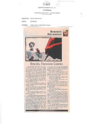 Bom dia, Fernando Gabeira