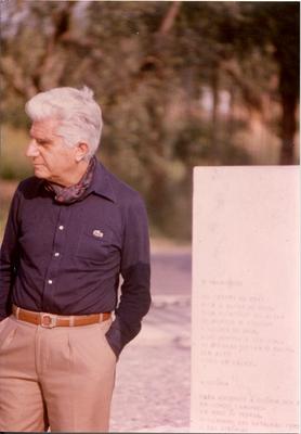 Olavo Redig de Campos no Monumento Votivo Militar Brasileiro em Pistóia